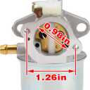 Carbhub 494217 Carburetor for Model 120612-0132-e1 120612-0132-e2 123k02-0240-E1 095312-0266-E1 5.5hp Engine for Nikki 214370 214661 123882 123887 124702 795533 693864