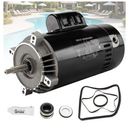 UST1152 Swimming Pool Pump Motor Kit 1.5HP, 115/230V Round Flange Pool Pump Motor Replacement for Hayward/Super Pump/Super II/Northstar and Jacuzzi Magnum Pumps