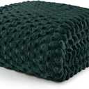 Exclusivo Mezcla Fleece King Blanket for Bed, Extra Large Fuzzy Forest Green Bed Blankets, Soft Cozy Plush Sofa Throws for All Seasons, 90x104 Inches