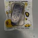 Lucrum Compatible with Ford Key Fob Cover & Leather Keychain, Keyfob Case for Bronco Explorer Edge Escape Expedition Fusion (Black)