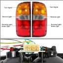 HECASA Tail Light Compatible with 1995-2000 Toyota Tacoma Pair Signal Brake Lamp Rear Taillight Assembly W/Bulb Replacement for TO2800116 TO2801116 8156004030 8155004030
