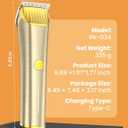 oneisall Cordless Horse Clippers,Low Noise 2 Speed Grooming Clippers,Horse Trimmer Shaver Kit for Matted Long Hair,Detachable Stainless Steel Blade Grooming Kit for Thick Coat