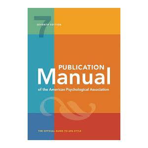 Publication Manual (Official) 7th Edition of the American Psychological Association