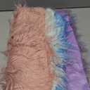 Irenare 4 Pack Faux Fur Throw Pillow Covers Square Cushion Cover Fuzzy Pillow Case Soft Decorative Pillowcase for Sofa, Couch, Chair, Bed, 16 x 16 Inch (Purple, Blue, Pink, Green)