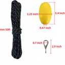 XIALUO Marine River Anchor Kit 20 lb Blue PE Coated Kayak Anchor Accessories with 50 ft Rope for Fishing Kayaks, Canoe, Jet Ski, SUP Paddle Board and Small Boats