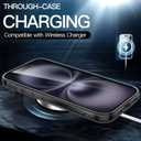 JETech Case for iPhone 16 6.1-Inch, Non-Yellowing Shockproof Phone Bumper Cover, Anti-Scratch Clear Back (Black)