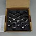 12x1.25 Jeep Cherokee OEM Lug Bolts, 19mm Hex One Piece Design Stock Wheel Studs for 2018-2026 Compass, 20pcs 28mm Shank Black Wheel Bolts for Dodge Dart Chrysler 200 Aluminum Wheel, Replace 6511051AA