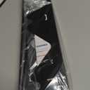 Stainless Steel Stove Gap Covers,Stove Gap Filler, Range Trim Kit, Stove Gap Guards, Heat Resistant and Easy to Clean, Easy retractable Length 13.8" to 27.5", Width 0.79",Black(2PCS)