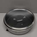 LOLYKITCH 6 QT Hybrid Tri-Ply Stainless Steel Non-Stick Saut Pan with Lid,12 Inch Deep Frying Pan,Large Skillet,Jumbo Cooker,Induction Pan, Oven Safe and Detachable Handle.