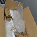 23'' Set of 2 Modern Ceramic Table Lamps for Living Room Bedroom, Nightstand Farmhouse Beige White Desk Lamp for Bedside End Table Entryway, 2 LED Bulbs Included