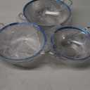 Premium 18/8 304 Stainless Steel Strainer Set of 3 with Handles, Micro-Perforated Colanders, 4-6-8 Quart Set, Self-Draining Solid Base for Pasta, Fruits, Vegetables, Made in Korea