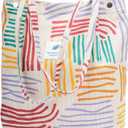TOPASION Cute Corduroy Tote Bag Canvas Shoulder Handbags for Women Travel Shopping