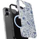 DEENAKIN for iPhone 16 Plus Case,Aesthetic Floral,MagSafe Compatible