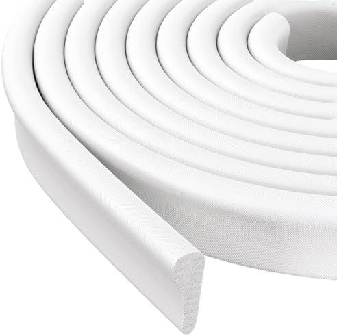 Frantie Weather Stripping Door Seal Strip, 118'' Foam Weatherstripping Window Sealer Winter, Door Soundproofing Self Adhesive Window Door Insulation Strip for Exterior Door, Draft Stopper Gap Filler