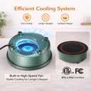 700W Mini Induction Cooktop, 120V Portable Countertop Burner, External Wired Control Panel, Compact Design for Hot Pot, Coffee, Tea, Moka Pot & Small Kitchen