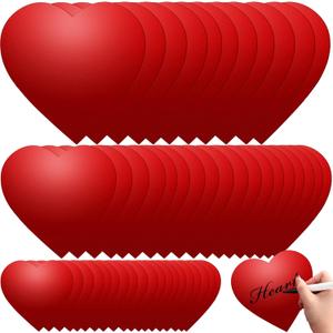 Ctosree 200 Pcs Heart Paper Cutouts 3 Sizes 12'' 8'' 4'' Red Double Sided Heart Shape Paper for Valentine's Day Craft Classroom Bulletin Board Display Party Decor