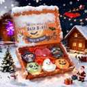 Halloween Bath Bombs for Kids & Women, Handmade Spooky Bath Bomb Set of 6 Fun Shapes  Perfect Gifts for Kids, Skin Care Bathbombs for Girls Spooky Celebration