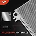 A-Premium A/C Condenser Compatible with International Harvester 2674/3700/9400, 5500i/5600i/5900i, 8600/9200i/9400i/9900i SBA