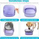 UPSKY 70oz Dog Water Bowl 2L No Spill Dog Bowls Large Capacity Spill Proof Slow Water Feeder, No Splash Dog Bowl Pet Water Dispenser Vehicle Carried Travel Slow Drinking Bowls for Messy Drinkers, Cats