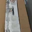 Espird 5 Light Bathroom Vanity Light - Matte Black Bathroom Light Fixtures Square Design & UL Certification, 31 Inch Black Bath Room Lighting Fixtures Over Mirror for Living Room & Bedroom & Restroom