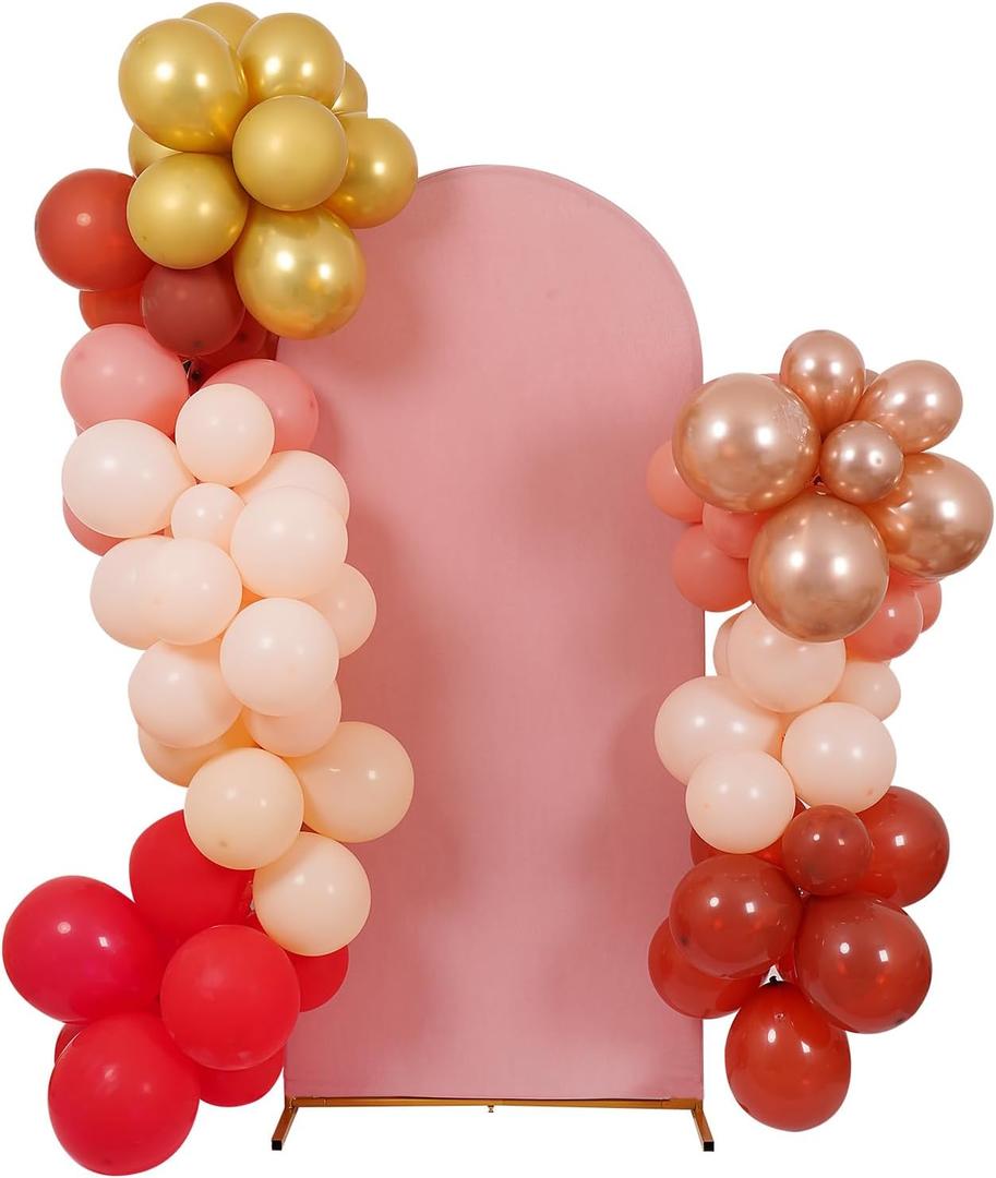 Peomeise 6FT Wedding Arch CoverDusty Rose Arch Backdrop Cover Stretchy Spandex Backdrop Stand Covers for Birthday Party Ceremony Banquet Decor(72" L x 31.2" W)