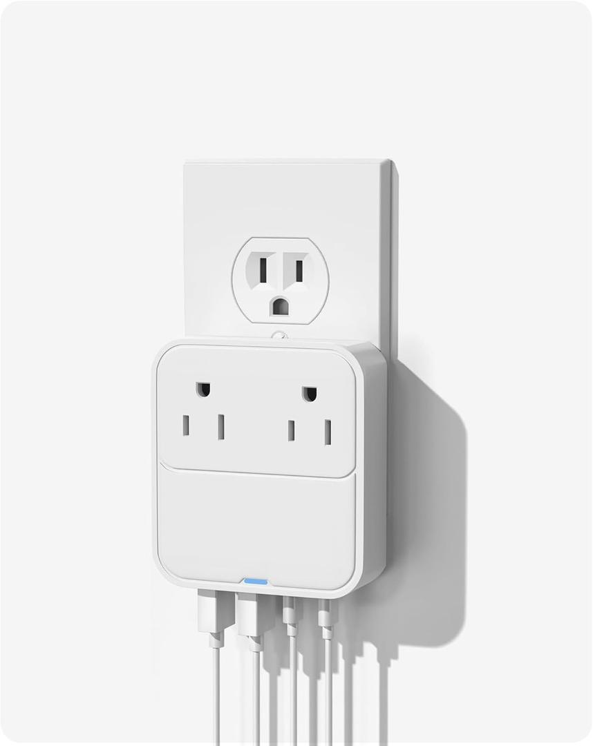 USB C Charger Block,Slim Flat Wall Charger Plug with 2 Outlet Ports,Multi USB C Charging Power Adapter for Home Travel Office School (20W)