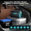 2000 Watt Pure Sine Wave Inverter, 24V DC to 120V AC Inverters for RV, Truck, Solar, Home, Power Inverter with 3 AC Outlet, 30W USB-C, 5V 3.1A USB, Hardwire Port, Remote Control, Surge 4000W