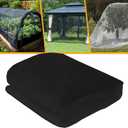 10 x 20 Ft Mosquito Netting for Garden, Mesh Netting Pest Barrier for Patio Porch Balcony Protect Fruit Trees Blueberries Vegetables Flowers (Black)