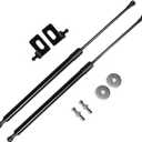 TSUBASA Lift Supports for Honda Civic Type R (EK9) 1997-2000 Front Bonnet Hood Modify Carbon Fiber Gas Charged Shock Dampers Spring Struts Bar (2PCS) (Normal Black)