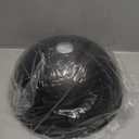 Lighting 12 inch Farmhouse Black Dome Pendant Light,1-Light Large Industrial Hanging Lamp for Kitchen Island,Mid Century Barn Ceiling Pendant Lamp Fixture,Adjustable Mini Chandelier (906A)