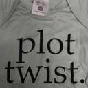 BIBIBLISSBABY Plot Twist Baby Announcement Onesie,Pregnancy Announcement Outfit for Grandparents to be,Baby Shower Reveal (Preemie)