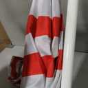 Banz Noosa UV Beach Umbrella, NOOSAR, Red and White, Red & White Stripe, 180cms