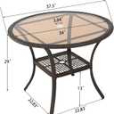 Christopher Knight Home San Pico Wicker Glass Table, Multibrown