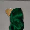 Dark Green Lace Front Wig 13x3 Synthetic Lace Front Wigs Loose Curly for Women 24 Inch Long Wavy Daily Party Use Body Wave Heat Resistant 150% Density