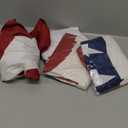 3 x 6 Ft American Pleated Fan Flag, USA Patriotic Half Fan Bunting Flag, 4th of July Decorations Flags (Set of 4)