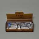 YEIN Bifocal Reading Glasses with Clear Lenses, Spring Hinge Blue Light Blocking Glasses +0.50