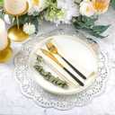 Yexiya 200 Pcs Doilies Lace Paper Doilies 14 Inches Disposable Foil Lace Placemats Large Round Paper Pad Placemats for Cakes Crafts Wedding Birthday Party Decoration(Silver)