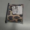 Milumia Women's Leopard Print Tie Bow V Neck Cami Top Spaghetti Strap Camisole (L)