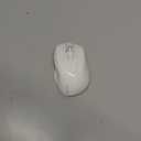 TECKNET Rechargeable Jiggler Wireless Mouse (BT5.0/3.0 & 2.4G) 4800 DPI Silent USB A & Bluetooth Mouse 6 Buttons, Wide Compatibility - White