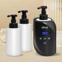 Hot Lather Machine for Shaving Professional Lather Maker for Men Face Shaving Large Capacity Shaving Foam Machine for Home Use Salon Barber Shop, with 2 Foam Bottle
