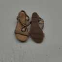 SHIBEVER Womens Wedge Sandals Flower Low Heel Dressy Sandals Elastic Ankle Strap Rhinestone Summer Comfortable Shoe, 39 Champagne