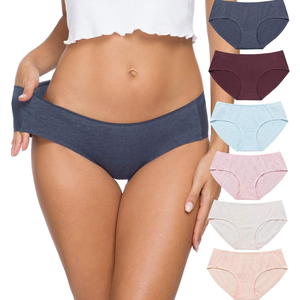 Wealurre Cotton Bikini Women's Breathable Panties Seamless Comfort Underwear, L
