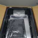 XXL Stainless Steel Litter Box with Lid, 28" Lx20 W Extra Large Cat Litter Boxes for Big Cats, Jumbo Metal Litter Box with Footboard & Scoop,Anti-Leakage,Non-Sticky,Odorless,Easy to Clean