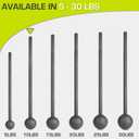 ProsourceFit Steel Macebell, Heavy Duty Steel Mace, Workout Mace with Non-Slip Grip for Gada, Strength and Core Training, 10lb