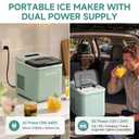 BODEGA 12V Ice Maker for RV, Portable AC/DC Ice Machine, 24 lbs/Day