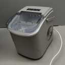 Ice Makers Countertop,26Lbs/24H,9 Cubes in 6 Mins,Portable Ice Maker Machine with Self-Cleaning,2 Sizes of Bullet Ice,Perfect for Home Kitchen(Grey)