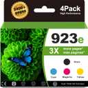 923e 923XL Ink Cartridges Compatible for HP 923 xl HP923XL HP 923 ink HP923e Printers for ink 923 for OfficeJet Pro 8135e 8120 8124e 8125e 8130e 8132e 8139e 8138e 8122 8134 Printer Black C/M/Y(4 pack)