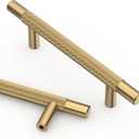 Asidrama 10 Pack 3.75 Inch(96mm) Champagne Bronze Knurled Kitchen Cabinet Handles, Cabinet Pulls Kitchen Cabinet Hardware for Cupboard Drawer Pulls