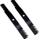 SuperDi 2-Pack Z335M Z345R Z335E Mulching Blades Replacement for John Deere 42" Mower Z TRAK Mower M170642 Z345R X330 X350 X354 X370 X380 UC22008