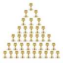 Urban Deco 18 Pieces Table Card Holder Place Card Holders 1.7 inches Gold Steel Card Holders for Photos, Food Signs, Memo Notes, Weddings, Restaurants, Birthdays(Gold 36PK)